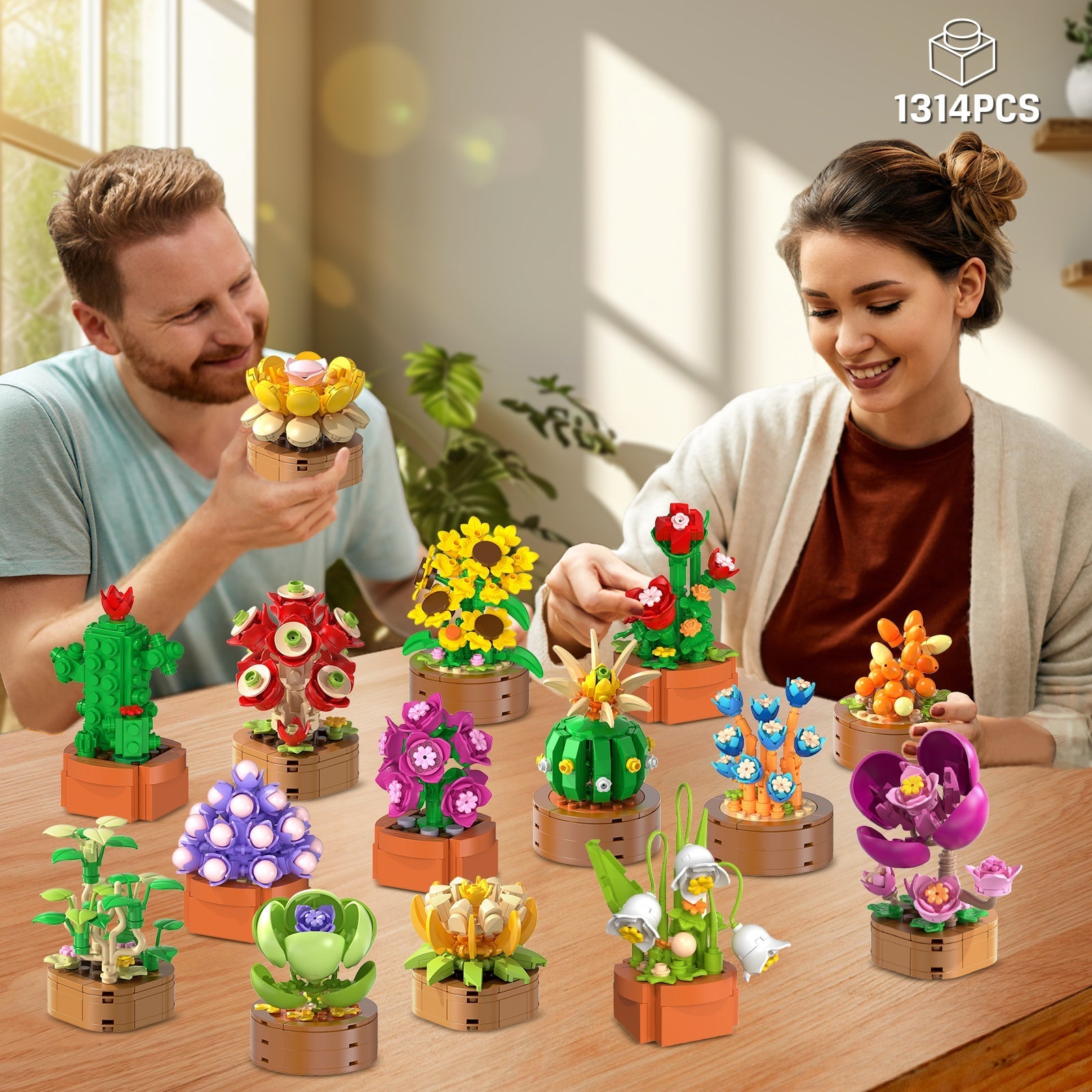 CUBIMANA 15er Blumen Botanicals Mini-Bauset