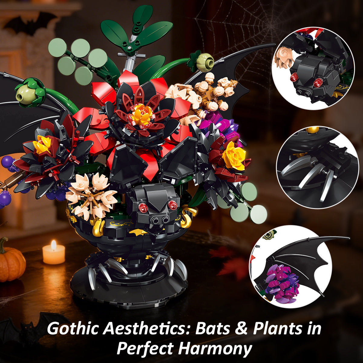 Hogokidstoys Gothic Fledermaus-Blumenkollektion