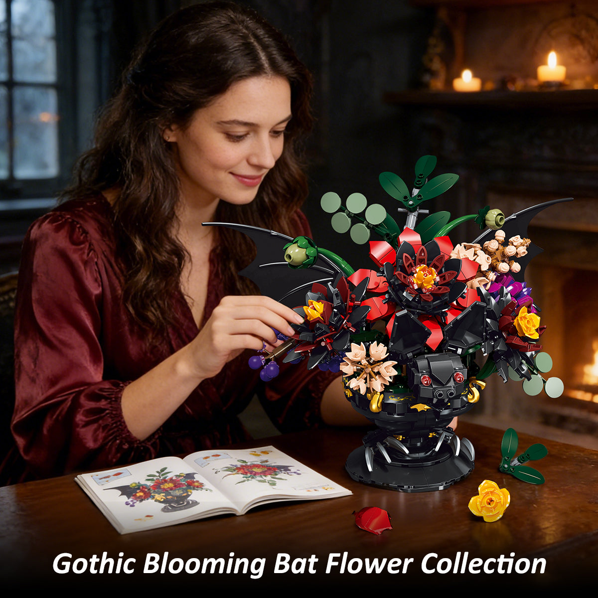 Hogokidstoys Gothic Fledermaus-Blumenkollektion
