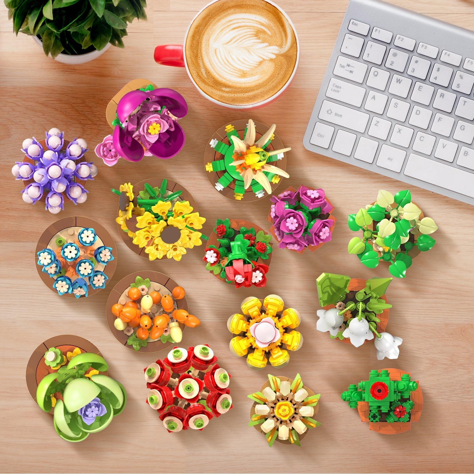CUBIMANA 15er Blumen Botanicals Mini-Bauset