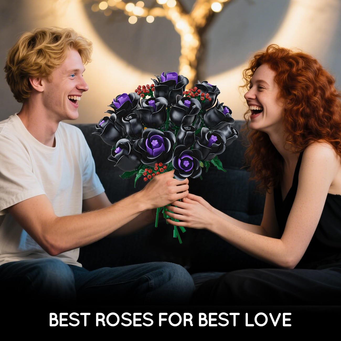 Für Vollansicht hier klicken HOGOKIDS 15 Schwarze Rosen Blumen Bausatz