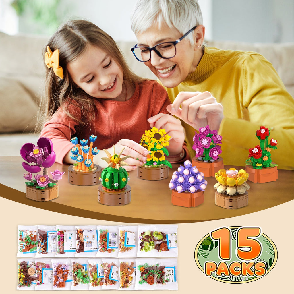 CUBIMANA 15er Blumen Botanicals Mini-Bauset