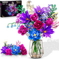 CUBIMANA 21 Blumen Blumenstrauß Bauset mit Licht
