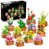 CUBIMANA 12er Blumen Botanicals Mini-Bauset für Mädchen Erwachsene