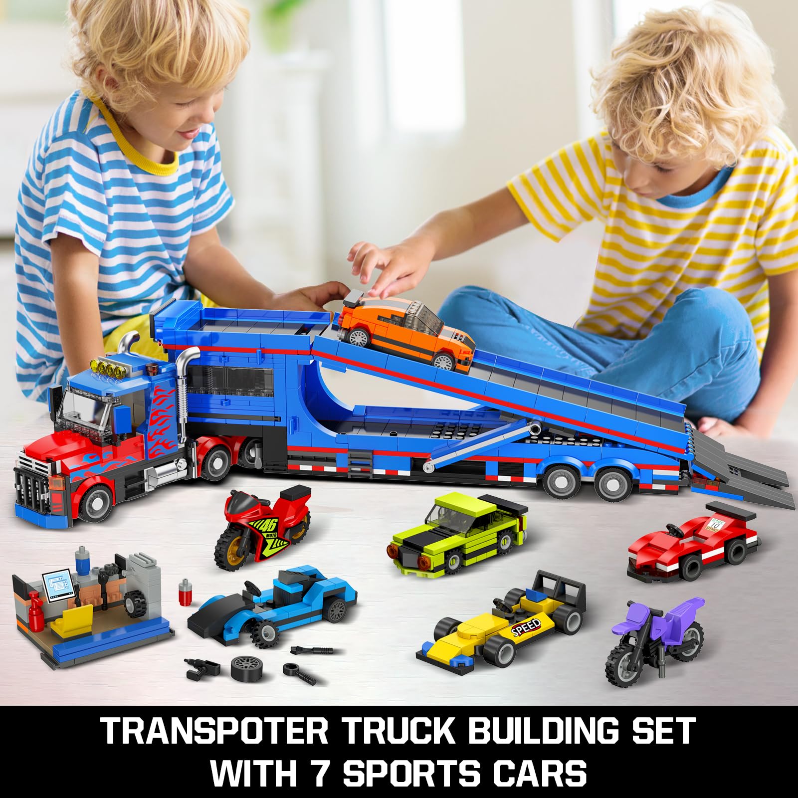 CUBIMANA Autotransporter-LKW-Bauset