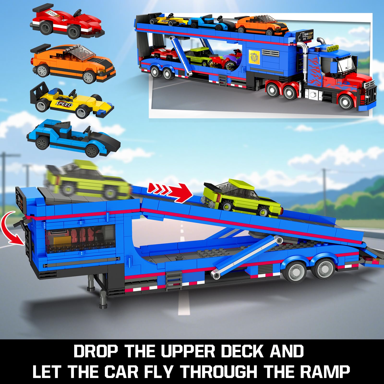 CUBIMANA Autotransporter-LKW-Bauset