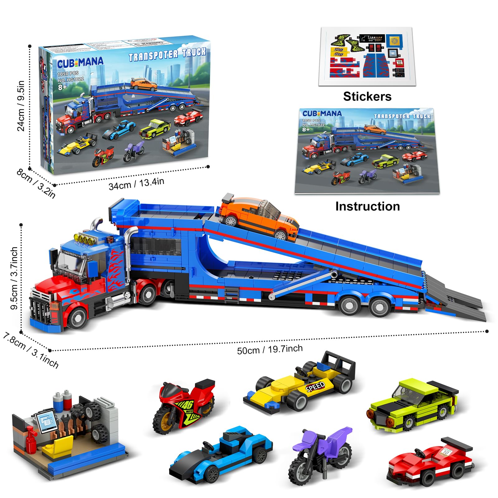 CUBIMANA Autotransporter-LKW-Bauset